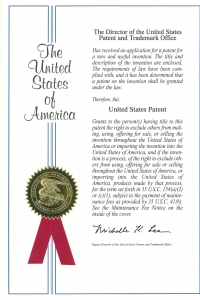 미국국제특허등록증